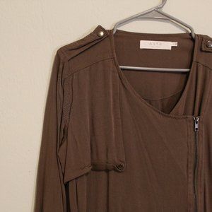 astr the label / soft long jacket / brown